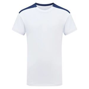 TriDri Childrens/Kids Performance Contrast T-Shirt / White/Navy